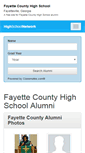 Mobile Screenshot of fayettecountyhighschool.net