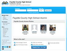 Tablet Screenshot of fayettecountyhighschool.net